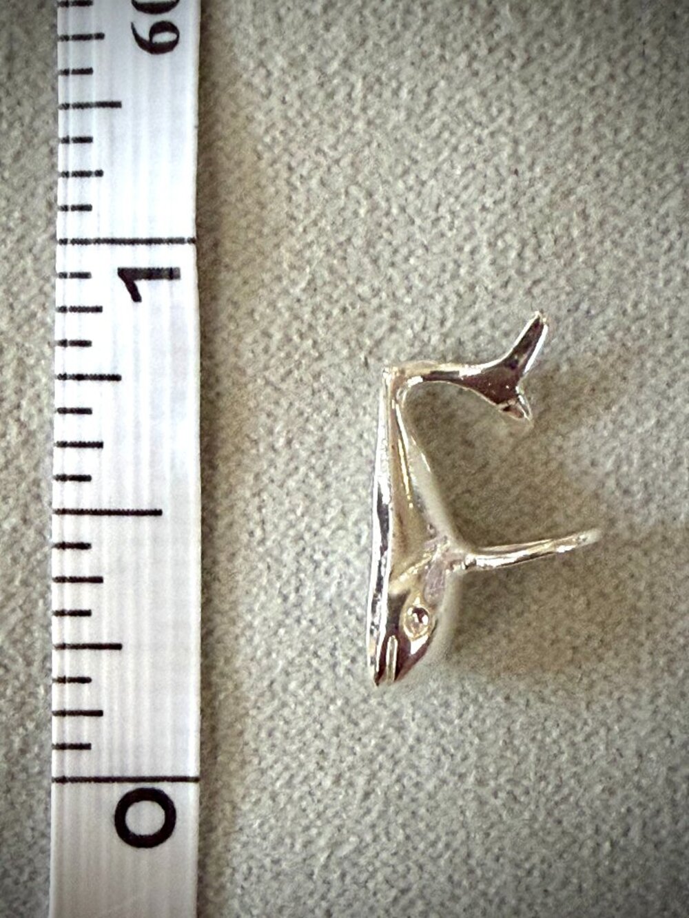 Silver Humpback Whale Charm Pendant Ocean Hawaii Whale Watching Jewelry
